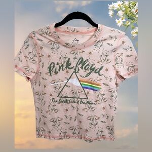 Floral Pink Floyd Tee